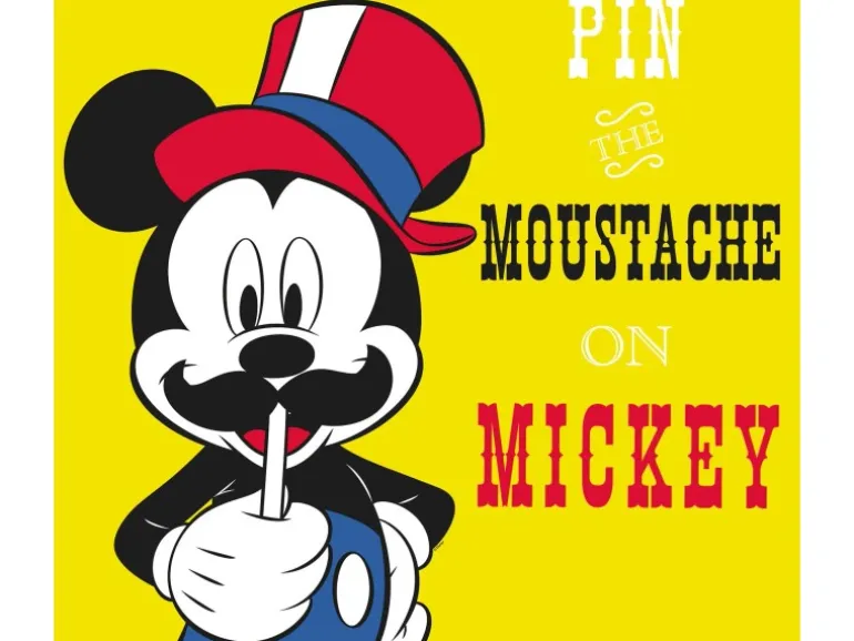Komar Wandbild Mickey Mouse Moustache 50 x 70 cm