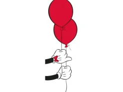 Komar Wandbild Mickey Mouse Balloon 50 x 70 cm