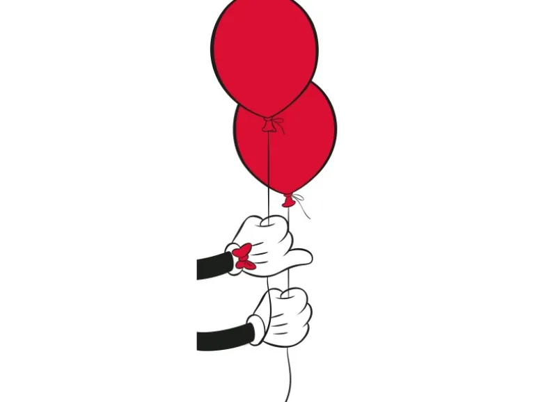 Komar Wandbild Mickey Mouse Balloon 50 x 70 cm