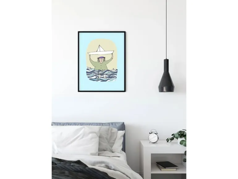 Komar Wandbild Paper Ship 40 x 50 cm