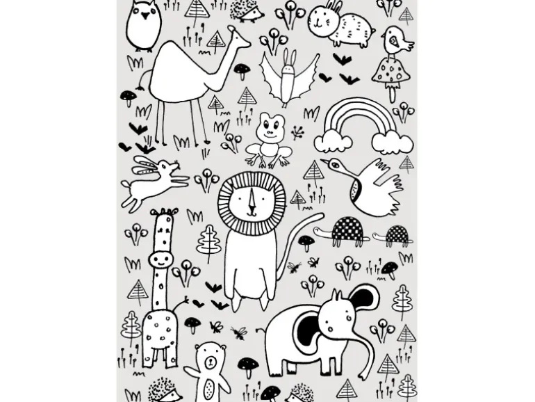 Komar Wandbild Scribble Park 40 x 50 cm