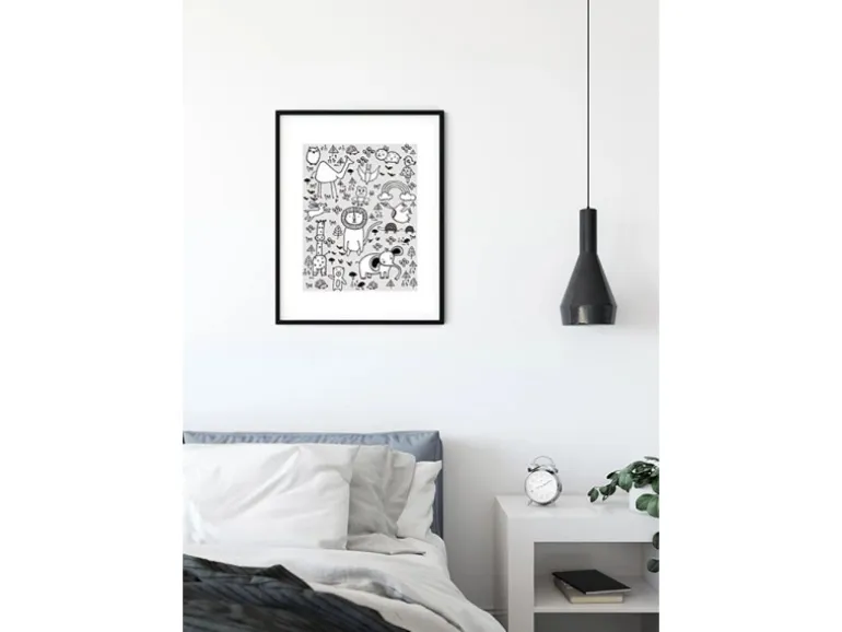 Komar Wandbild Scribble Park 40 x 50 cm