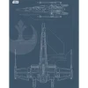 Komar Wandbild Star Wars X-Wing 30 x 40 cm