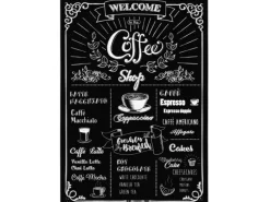 Komar Wandsticker Coffeeshop 70 cm x 50 cm