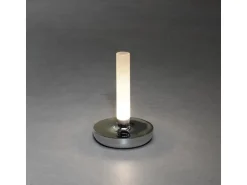 Konstsmide LED-Akku-Vase Biarritz Silber ø 13,5 cm x 20,5 cm