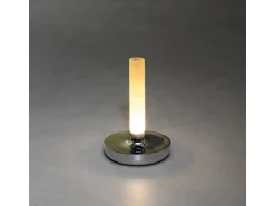 Konstsmide LED-Akku-Vase Biarritz Silber ø 13,5 cm x 20,5 cm