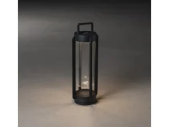 Konstsmide LED-Laterne Otranto Schwarz 44 cm x 15 cm x 15 cm