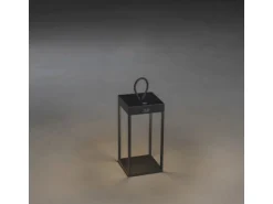 Konstsmide LED-Laterne Ravello Schwarz 30 cm x 15 cm x 15 cm