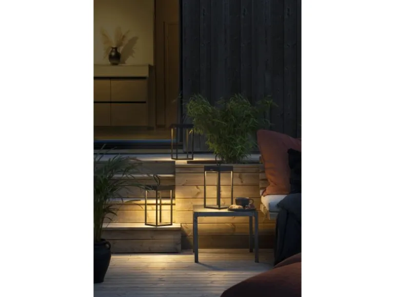 Konstsmide LED-Laterne Ravello Schwarz 30 cm x 15 cm x 15 cm