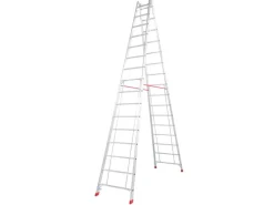 Krause Doppelleiter Stabilo 2 x 16 Sprossen 440 cm x 86 cm x 258 cm