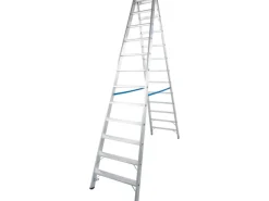 Krause Doppelleiter Stabilo 2 x 12 Stufen 280 cm x 75 cm x 235 cm