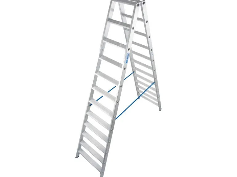 Krause Doppelleiter Stabilo 2 x 12 Stufen 280 cm x 75 cm x 235 cm