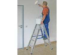 Krause Doppelleiter Stabilo 2 x 5 Stufen 120 cm x 50 cm x 105 cm