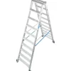 Krause Doppelleiter Stabilo 2 x 10 Stufen Fahrbar 235 cm x 82 cm x 197 cm