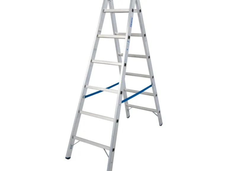 Krause Doppelleiter Stabilo 2 x 6 Sprossen 165 cm x 56 cm x 141 cm