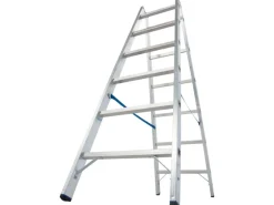 Krause Doppelleiter Stabilo 2 x 6 Sprossen 165 cm x 56 cm x 141 cm