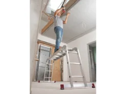 Krause Gelenkleiter Corda 4 x 3 Sprossen und Plattform