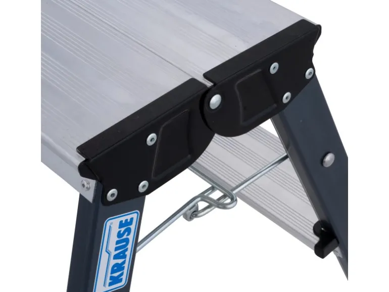Krause Klapptritt Treppy 2 x 2 Stufen 45 cm x 40 cm x 50 cm Alu