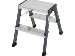 Krause Klapptritt Treppy 2 x 2 Stufen 45 cm x 40 cm x 50 cm Eloxiert