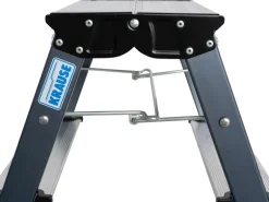 Krause Klapptritt Treppy 2 x 2 Stufen 45 cm x 40 cm x 50 cm Eloxiert