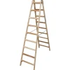 Krause Stabilo Sprossen-Doppel-Leiter Holz 2 x 9 Sprossen