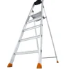 Krause Stehleiter Solido 5 Stufen 165 cm x 48 cm x 104 cm