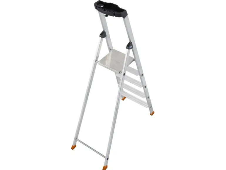 Krause Stehleiter Solido 5 Stufen 165 cm x 48 cm x 104 cm