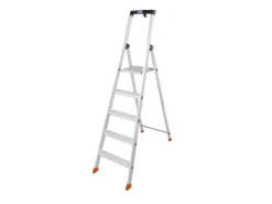 Krause Stehleiter Solido 5 Stufen 165 cm x 48 cm x 104 cm