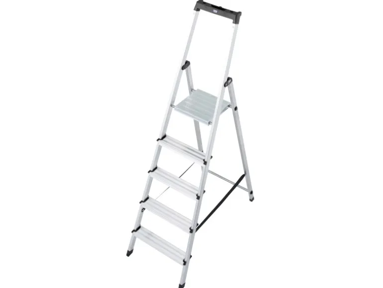 Krause Stehleiter Solidy 5 Stufen 165 cm x 47 cm x 96 cm