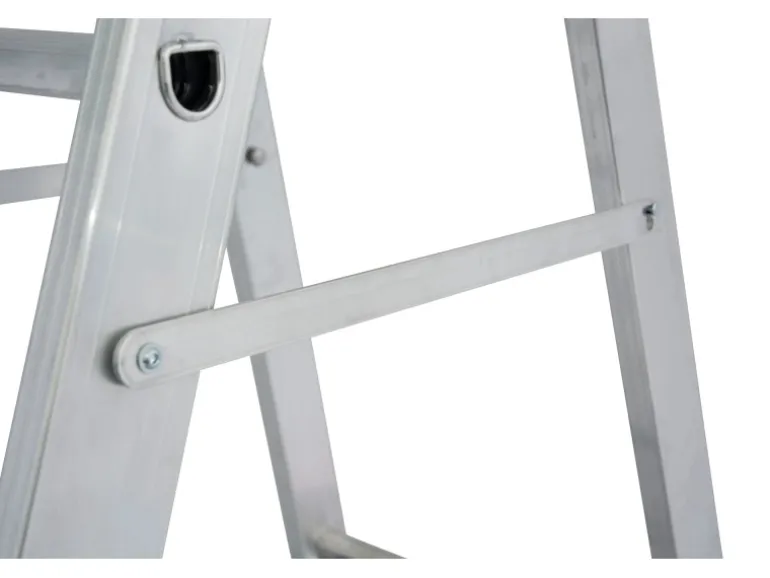 Krause Stehleiter Stabilo mit Traversen Fahrbar 8 Stufen 250 cm x 98 cm x 160 cm