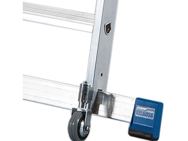 Krause Stehleiter Stabilo mit Traversen Fahrbar 8 Stufen 250 cm x 98 cm x 160 cm