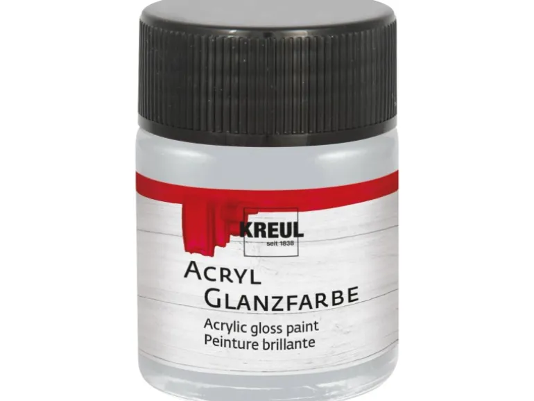 Kreul Acryl Farbe Glänzend Silber 50 ml