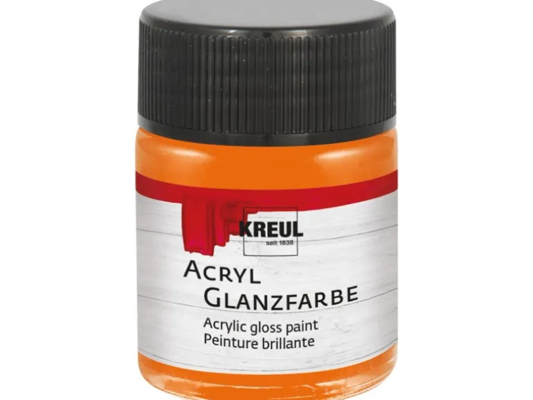Kreul Acryl Farbe Glänzend Orange 50 ml