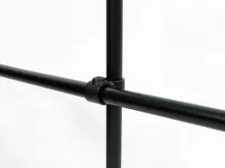 Kreuzstück Vorgesetzt 90° Schwarz matt für Stahlrohr Ø 2,7 cm