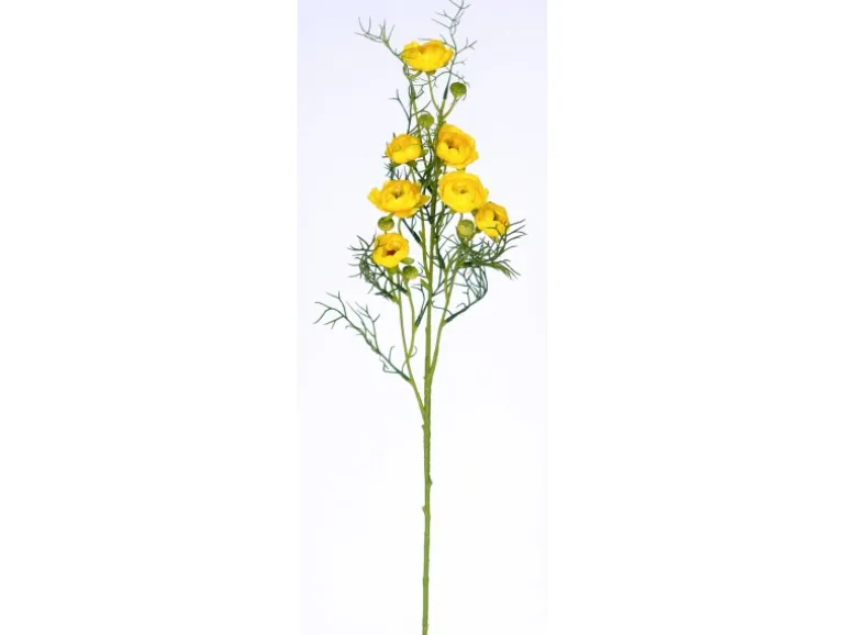 Kunstblume Ranunkel Gelb 74 cm