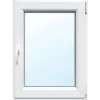 Kunststoff-Fenster 2-Fach Verglasung Weiß BxH 110 cm x 125 cm Anschlag Rechts