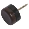 Kunststoffgleiter mit Stift Ø 18 mm 8 Stück Braun