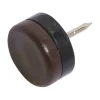 Kunststoffgleiter mit Stift Ø 22 mm 8 Stück Braun