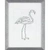 Kunststoffrahmen 30 cm x 40 cm Silber Metallic Look