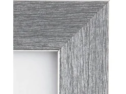 Kunststoffrahmen 30 cm x 40 cm Silber Metallic Look