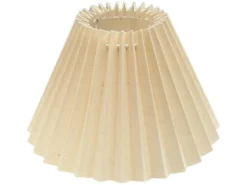 Lampenschirm Cotton Plissee 22 cm Natur