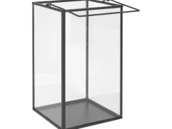 Laterne Dark Wonder 20 cm x 12 cm x 12 cm Transparent-Schwarz