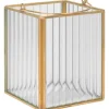 Laterne Modern Antique 13 cm x 10,5 cm x 10,5 cm Transparent-Gold