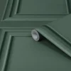 Laura Ashley Vliestapete Redbrook Wood Panel Fern Green Grün FSC®