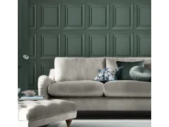 Laura Ashley Vliestapete Redbrook Wood Panel Fern Green Grün FSC®
