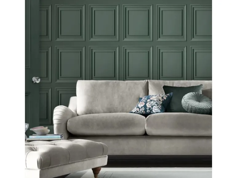 Laura Ashley Vliestapete Redbrook Wood Panel Fern Green Grün FSC®