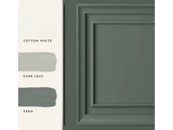Laura Ashley Vliestapete Redbrook Wood Panel Fern Green Grün FSC®