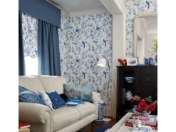 Laura Ashley Vliestapete Summer Palace Royal Blue 10,05 x 0,52 m
