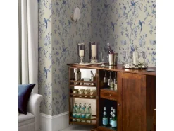 Laura Ashley Vliestapete Summer Palace Royal Blue 10,05 x 0,52 m