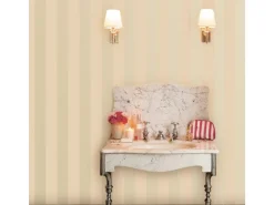 Laura Ashley Vliestapete Lille Pearlescent Stripe Linen 10,05 x 0,52 m